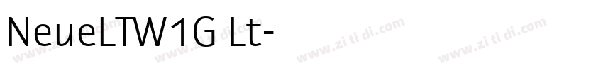 NeueLTW1G Lt字体转换
